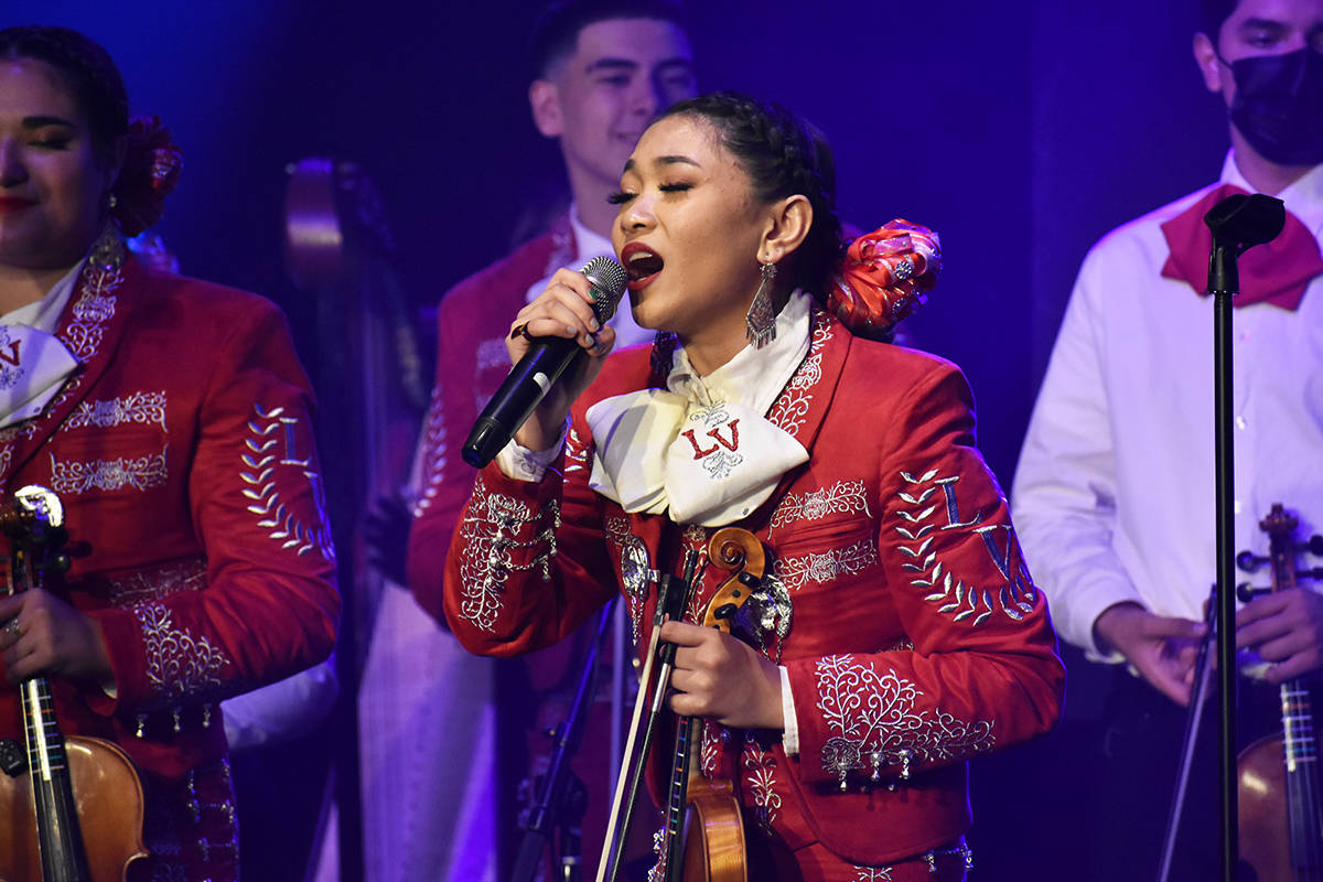 El Mariachi Joya de Las Vegas High School protagonizó un concierto para promocionar el lanzami ...