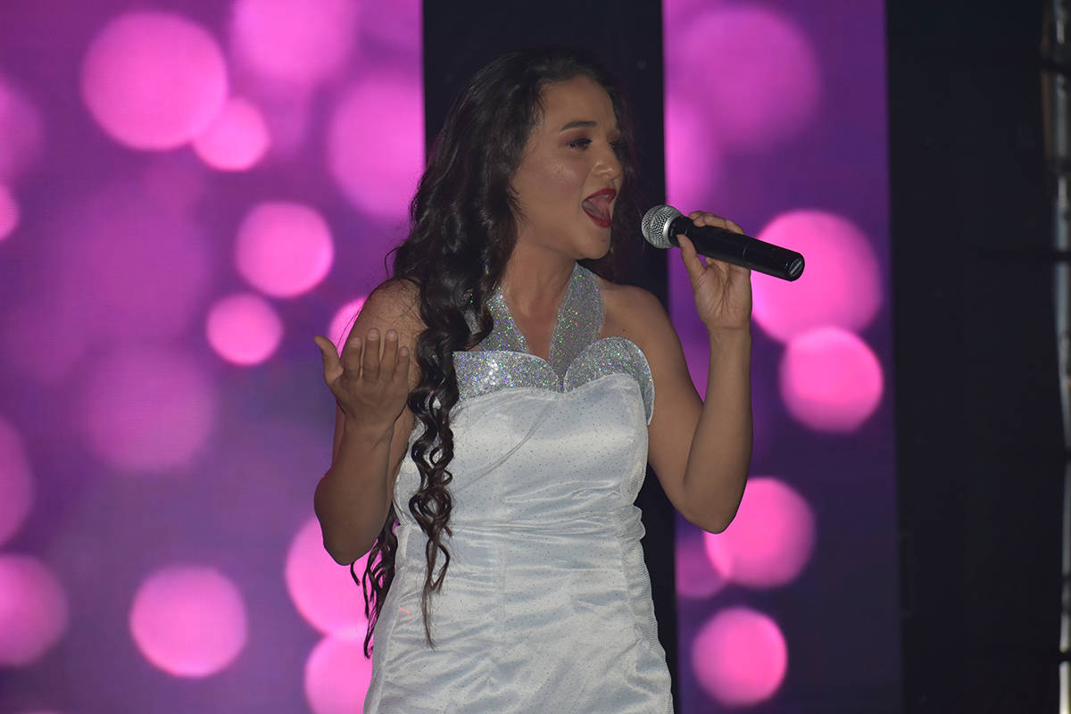 La cantante local, Cynthia Ríos, presentó el evento "Selena Forever" para homenajear a la "Re ...