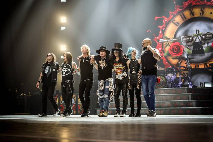 ARCHIVO.- Las icónicas leyendas del rock Guns N’ Roses serán la primera banda de rock en ll ...