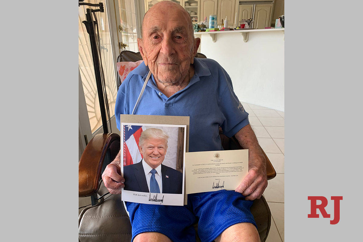 Joseph Rosa recibió una carta y una fotografía de la Casa Blanca tras cumplir 105 años en 20 ...