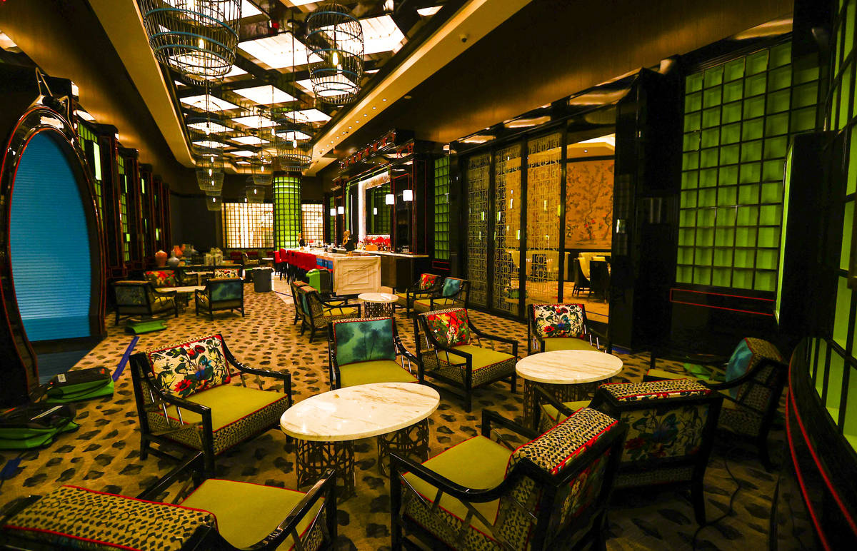 Una vista del restaurante Genting Palace se ve durante un recorrido por Resorts World antes de ...