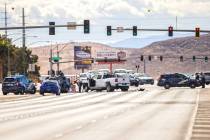 La Nevada Highway Patrol investiga un presunto accidente por conducir bajo los efectos del alco ...
