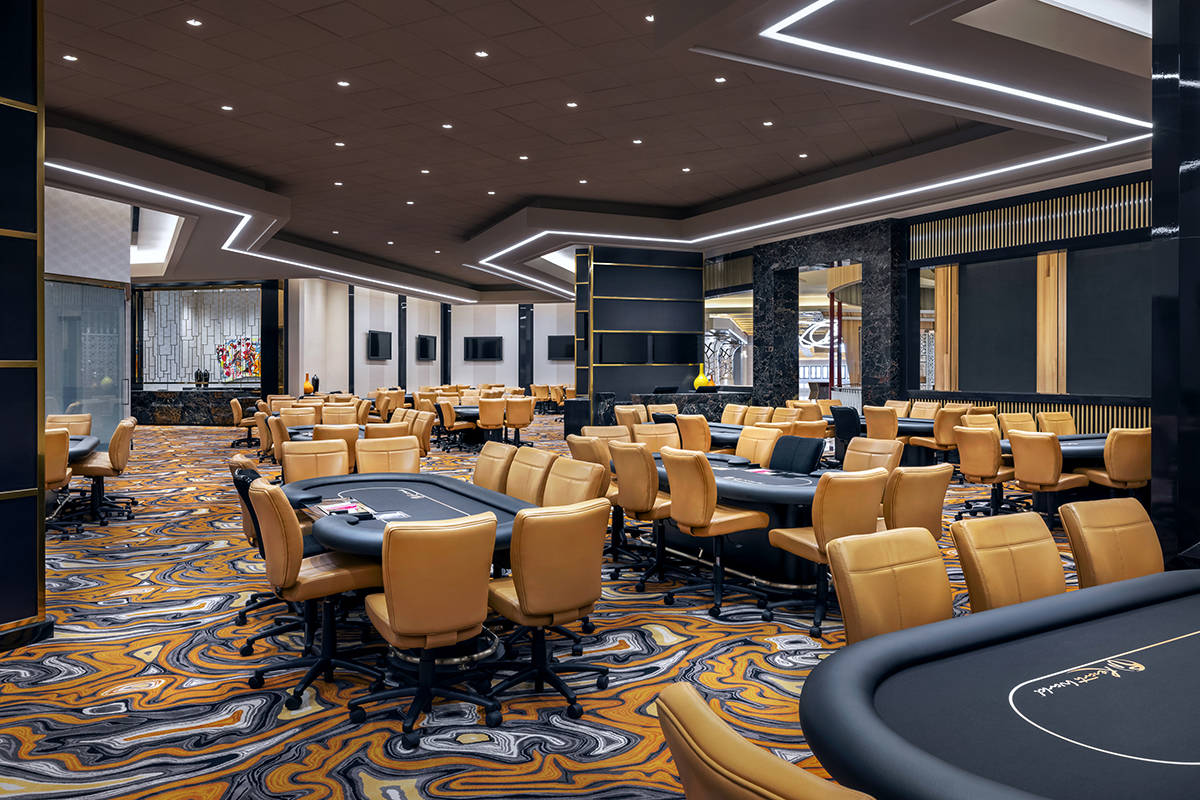 Resorts World Las Vegas cuenta con un cuarto de póker con 30 mesas. [Foto cortesía, vía Mega ...