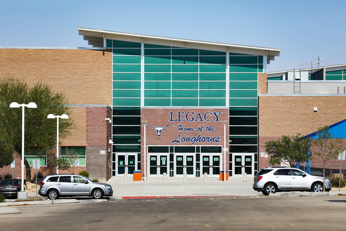 Legacy High School en North Las Vegas el miércoles 30 de junio de 2021. (Rachel Aston/Las Vega ...