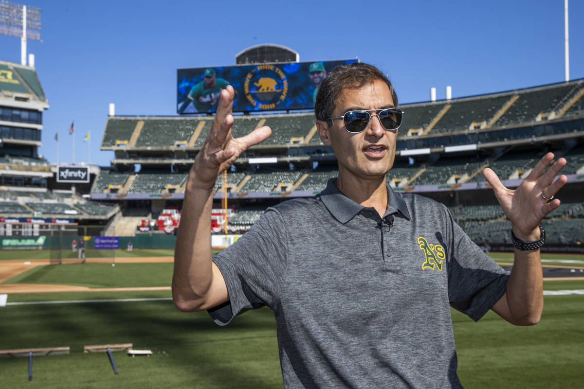 El presidente de los A's de Oakland, Dave Kaval, habla sobre el estado actual del equipo, la ub ...