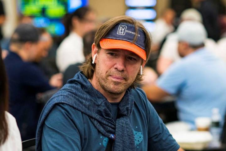 Layne Flack juega en un evento del World Poker Tour en el Borgata de Atlantic City en 2020. (Wo ...