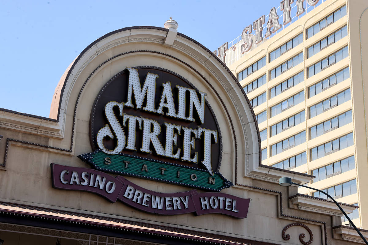 Main Street Station en el centro de Las Vegas el lunes 9 de agosto de 2021. El hotel-casino, qu ...