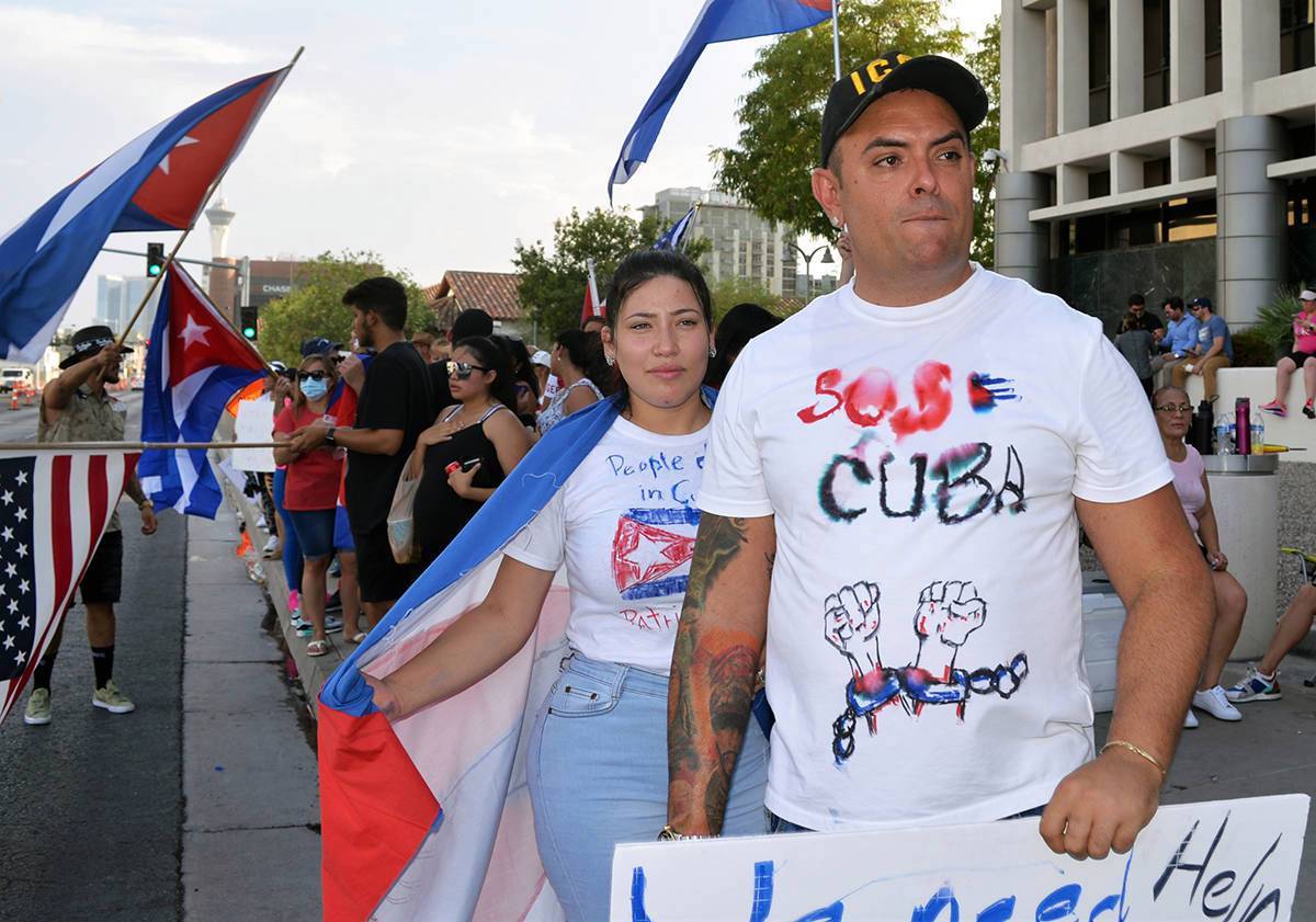 Archivo.- Miles de cubanos se lanzaron a las calles el domingo 11 de julio de 2021 en La Habana ...
