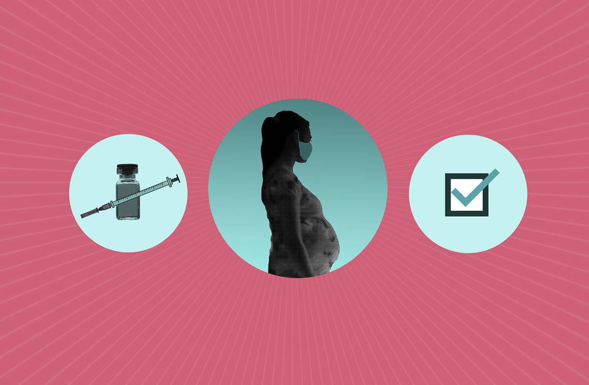 ¿Qué debo saber sobre las vacunas COVID-19 si estoy embarazada? [Ilustración Peter Hamlin / AP]