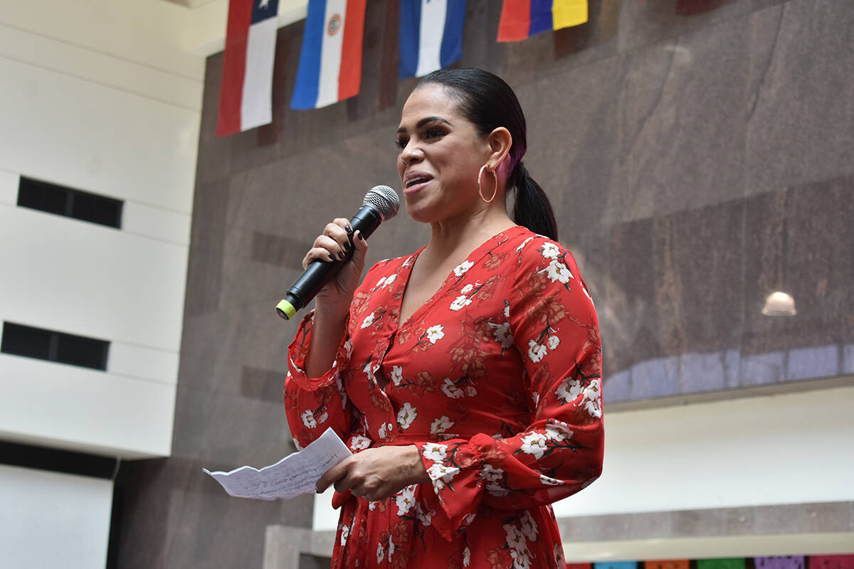 La comunicadora panameña, Rosario Grajales, fue la conductora del evento. Domingo 12 de septie ...