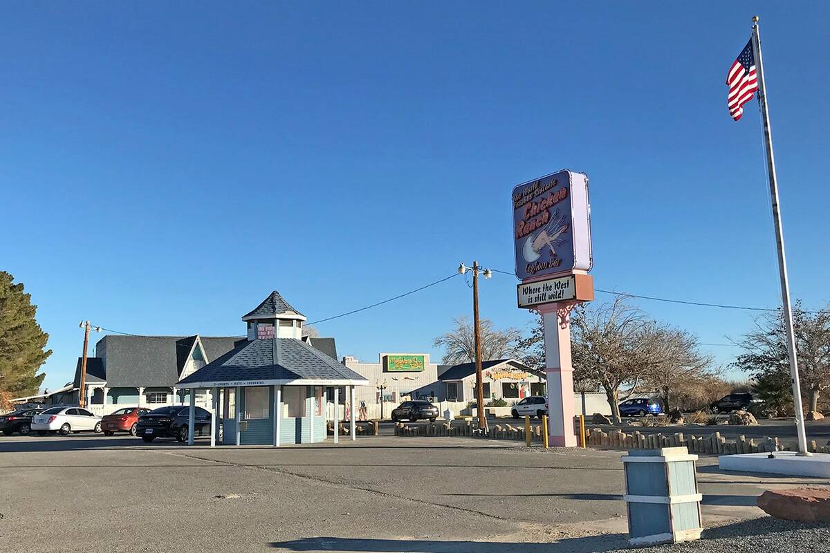 El burdel Chicken Ranch en Pahrump, visto en 2019. (Pahrump Valley Times)