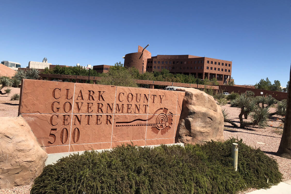 El Centro de Gobierno del Condado Clark en Las Vegas, el miércoles 19 de septiembre de 2018. ( ...