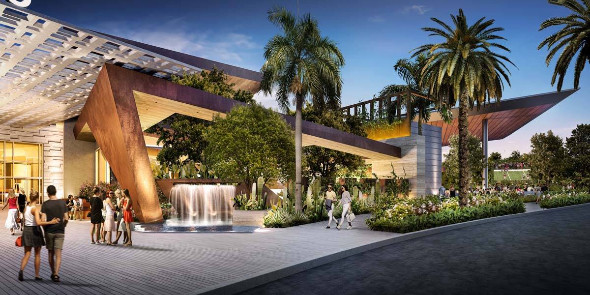 Un renderizado muestra el exterior del proyectado Durango, un Resort de Station Casinos. (Stati ...