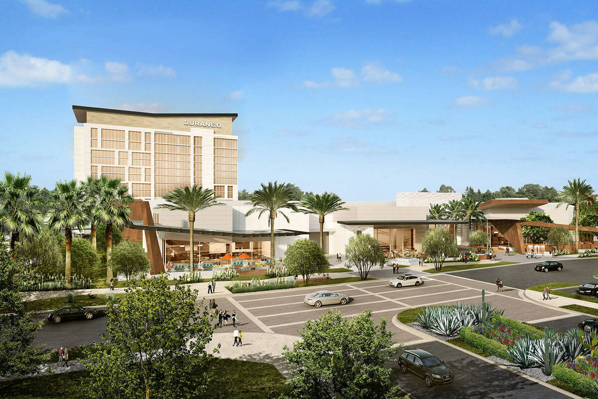 Un renderizado muestra el exterior del proyectado Durango, un Resort de Station Casinos. (Stati ...