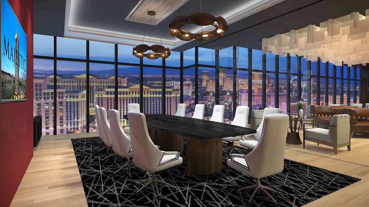 Developer Lorenzo Doumani plans to build the 720-room Majestic Las Vegas, a rendering of which ...