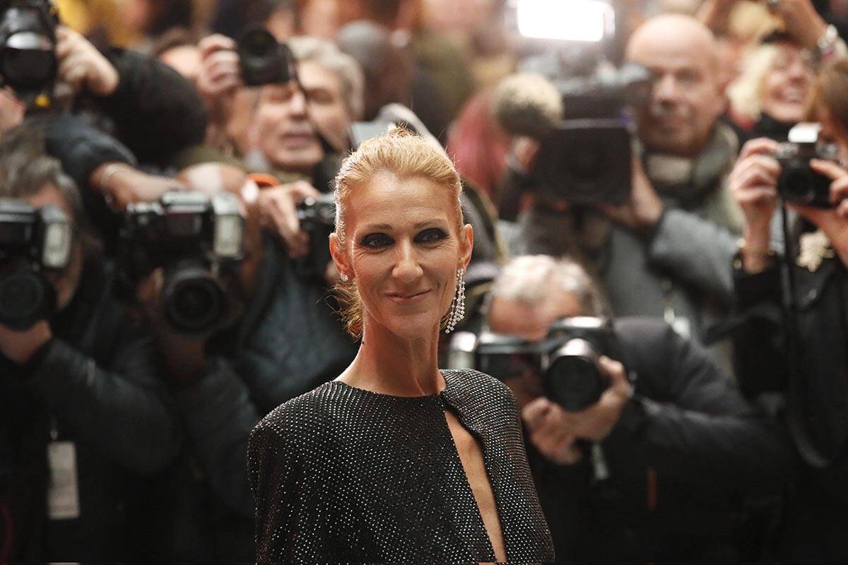 La cantante Celine Dion llega para la colección de moda de alta costura Primavera/Verano 2019 ...