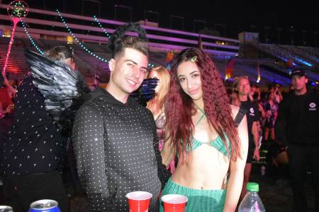 Rory Gaudio y Rachael Levine disfrutaron de la segunda noche de EDC Las Vegas 2021. Sábado 23 ...