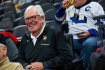 El propietario de los Golden Knights, Bill Foley, en T-Mobile Arena de Las Vegas el viernes 3 d ...