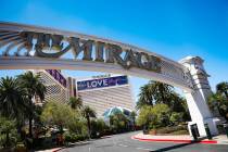 The Mirage en el Strip de Las Vegas, el lunes 3 de mayo de 2021. (Rachel Aston/Las Vegas Review ...