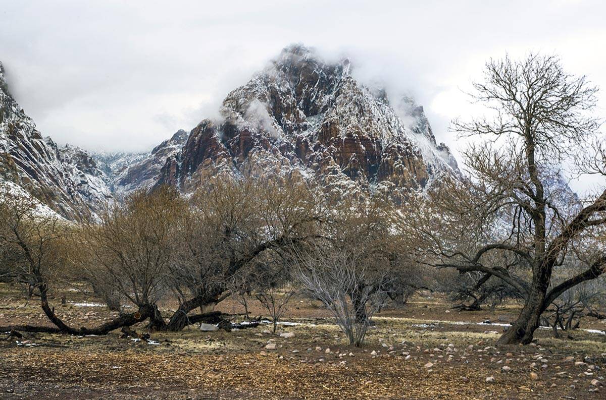 Las montañas se ven en Red Rock Conservation Area el miércoles 27 de enero de 2021, en Las Ve ...