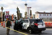 La Policía Metropolitana de Las Vegas está investigando un homicidio cerca de Las Vegas Boule ...