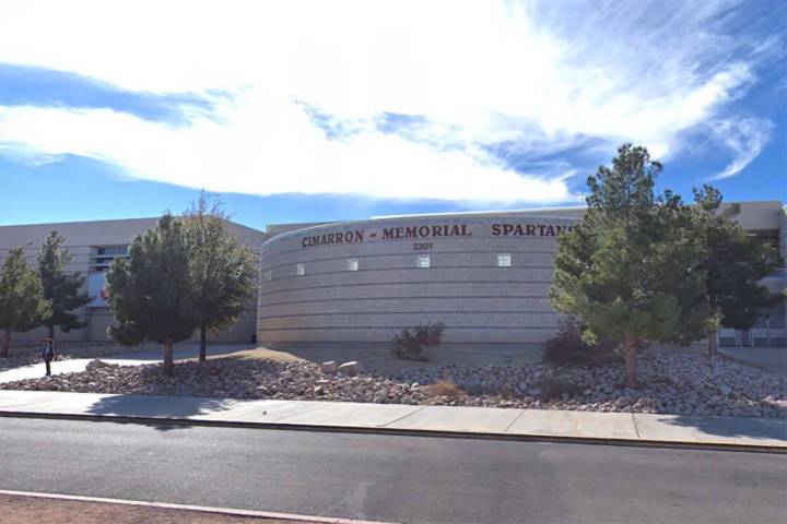 Cimarron-Memorial High School en Las Vegas (Google Street View).