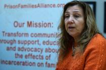 Julia Lazareck, cofundadora y presidenta de Prison Families Alliance, habla durante una entrevi ...