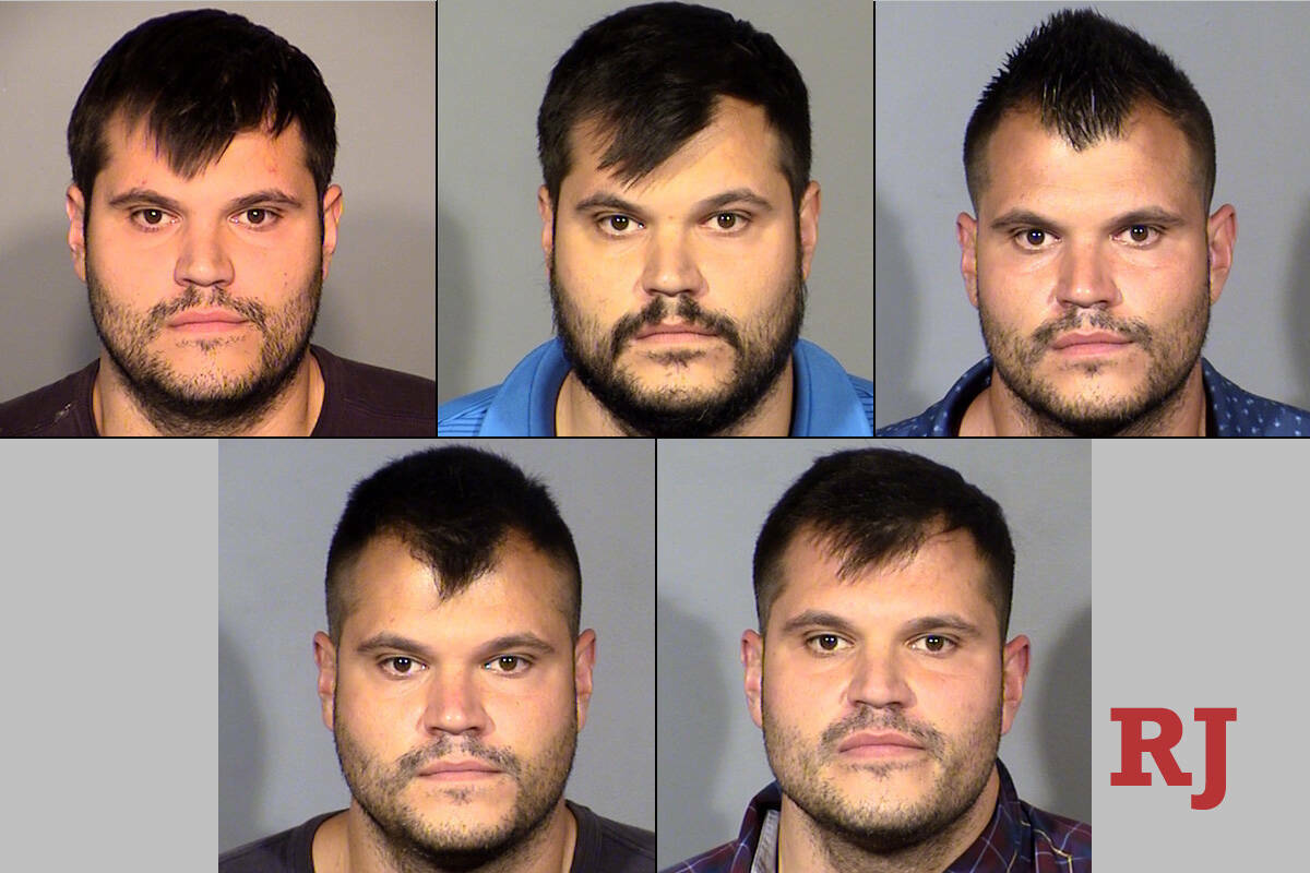 Una recopilación de las fotos de arrestos del abogado de Las Vegas Bradley Bellisario desde 20 ...