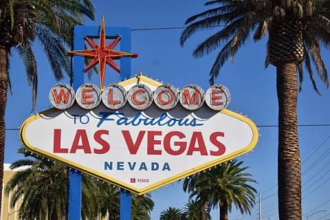 Es la primera vez que el letrero “Welcome to Fabulous Las Vegas Nevada”, que se localiza al ...