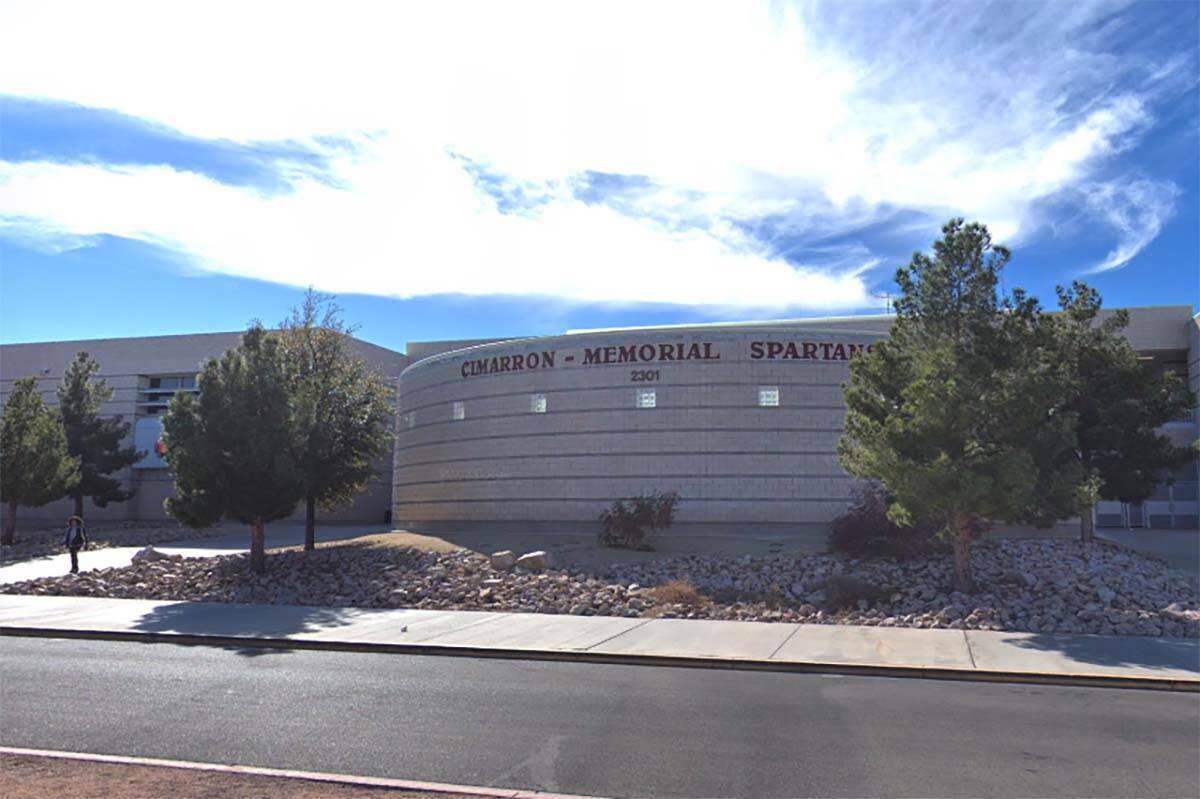 Cimarron-Memorial High School en Las Vegas (Google Street View)