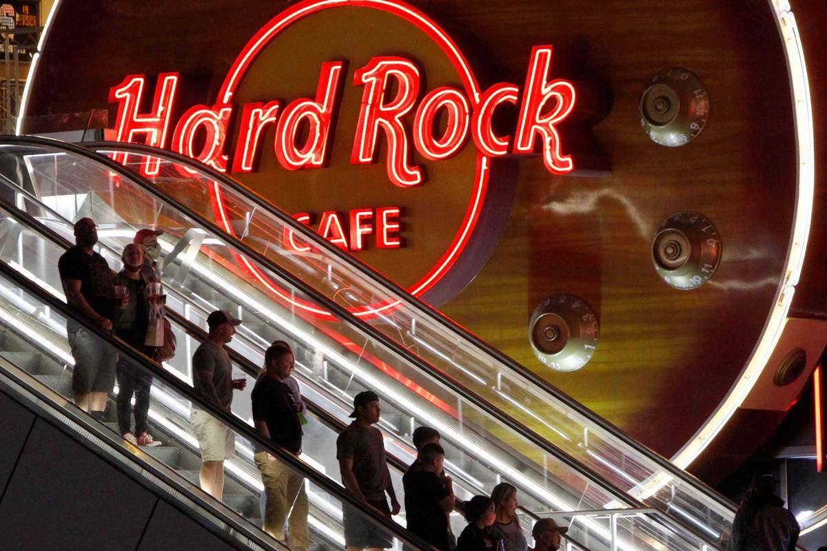 Archivo.- Hard Rock Café en Las Vegas Strip se une a la celebración del 50 aniversario de la ...
