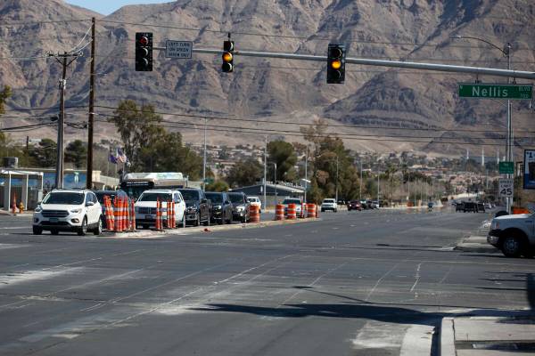 La intersección de Nellis Bouelavard y Bonanza Road en Las Vegas, donde está previsto que se ...