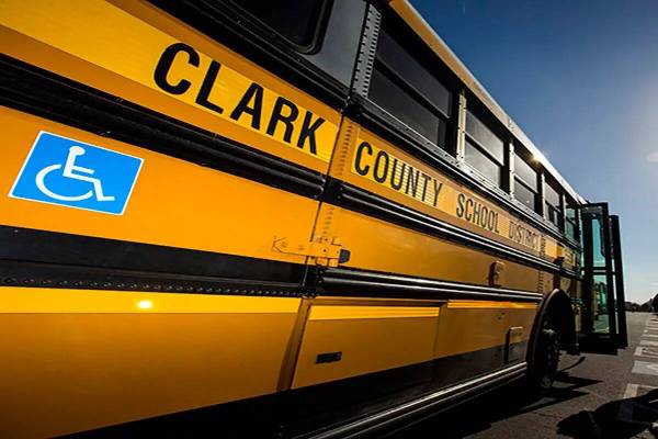 Autobús del Distrito Escolar del Condado Clark. (Las Vegas Review-Journal, archivo)