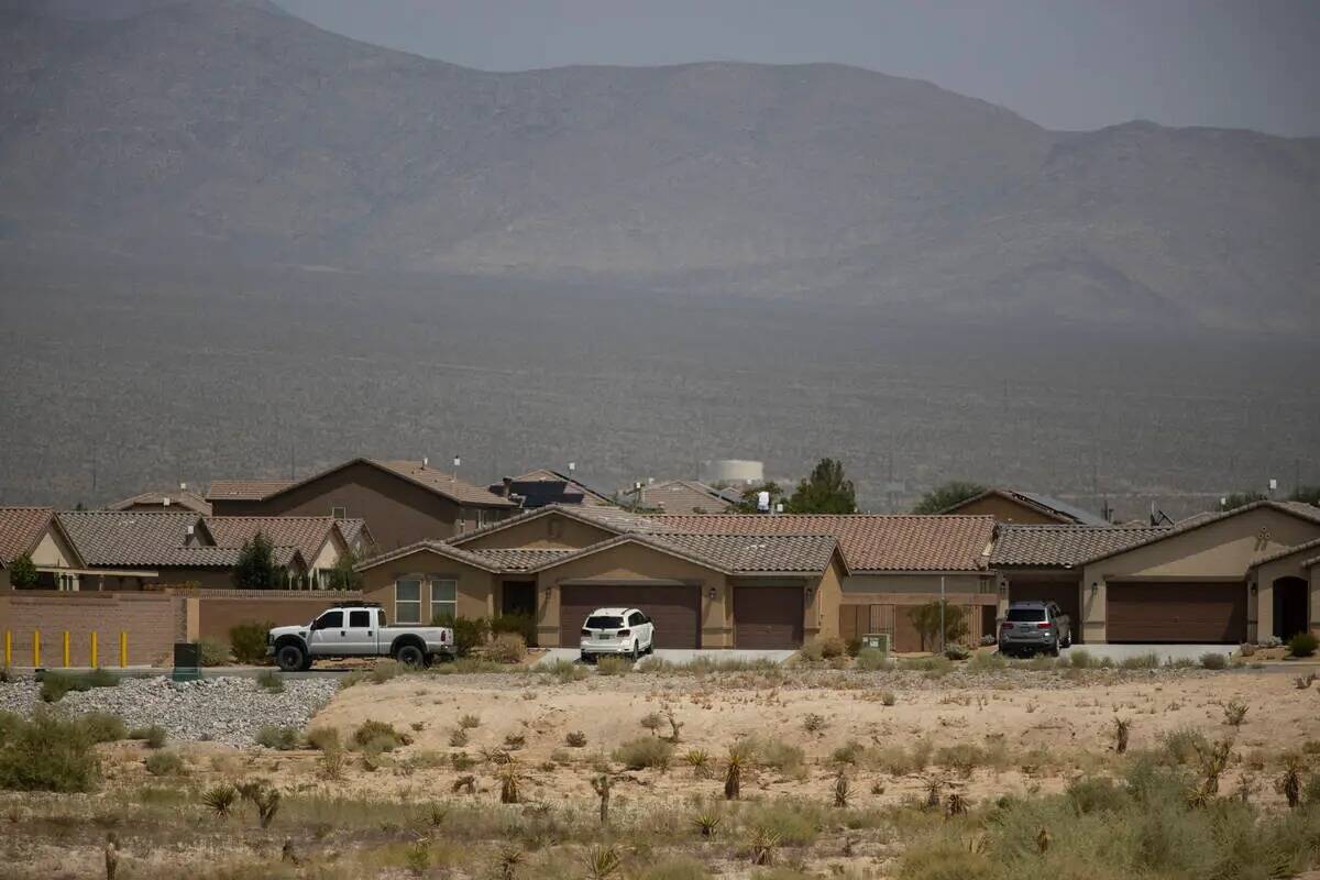 La comunidad de Burson Ranch en Pahrump, el miércoles 11 de agosto de 2021. (Erik Verduzco / L ...