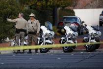 La policía de Las Vegas investiga un accidente en la cuadra 3800 de South Jones Blvd, el miér ...