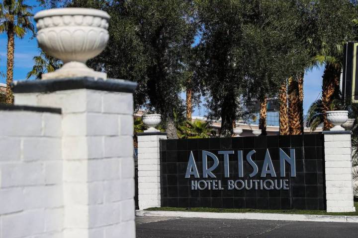 El hotel Artisan el lunes 14 de marzo de 2022, en Las Vegas. (Benjamin Hager/Las Vegas Review-J ...