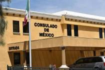 Fotografía de archivo del exterior del Consulado de México en Las Vegas. Miércoles 6 de mayo ...