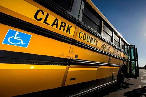Archivo.- Autobús del Distrito Escolar del Condado Clark. [Foto Las Vegas Review-Journal]