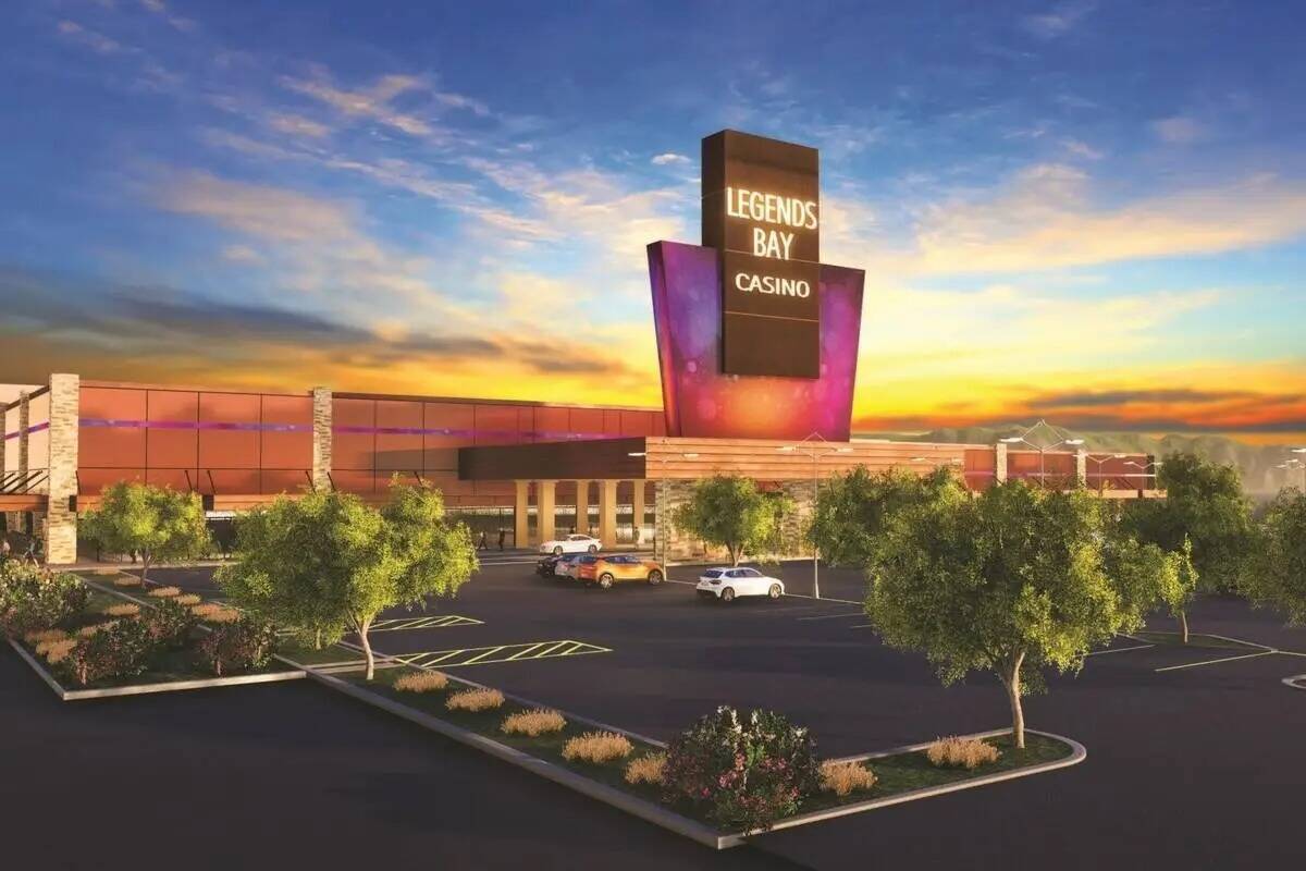Una representación del Casino Legends Bay, cuya apertura está prevista en Sparks, Nevada. Cir ...