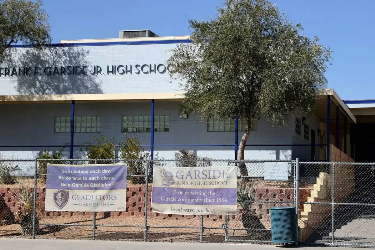 Garside Junior High School en 2022. (K.M. Cannon/Las Vegas Review-Journal) @KMCannonPhoto