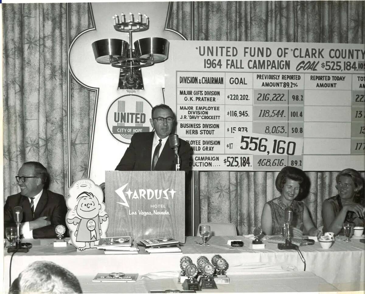 El United Fund del Condado Clark organiza su Cena de Victoria de la Campaña de Otoño, el 29 d ...