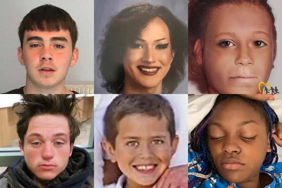 Arriba: Jason Caldwell, 16 años; Jasmine González, 17 años; Jane Doe, 15-25. Abajo: Jakob To ...