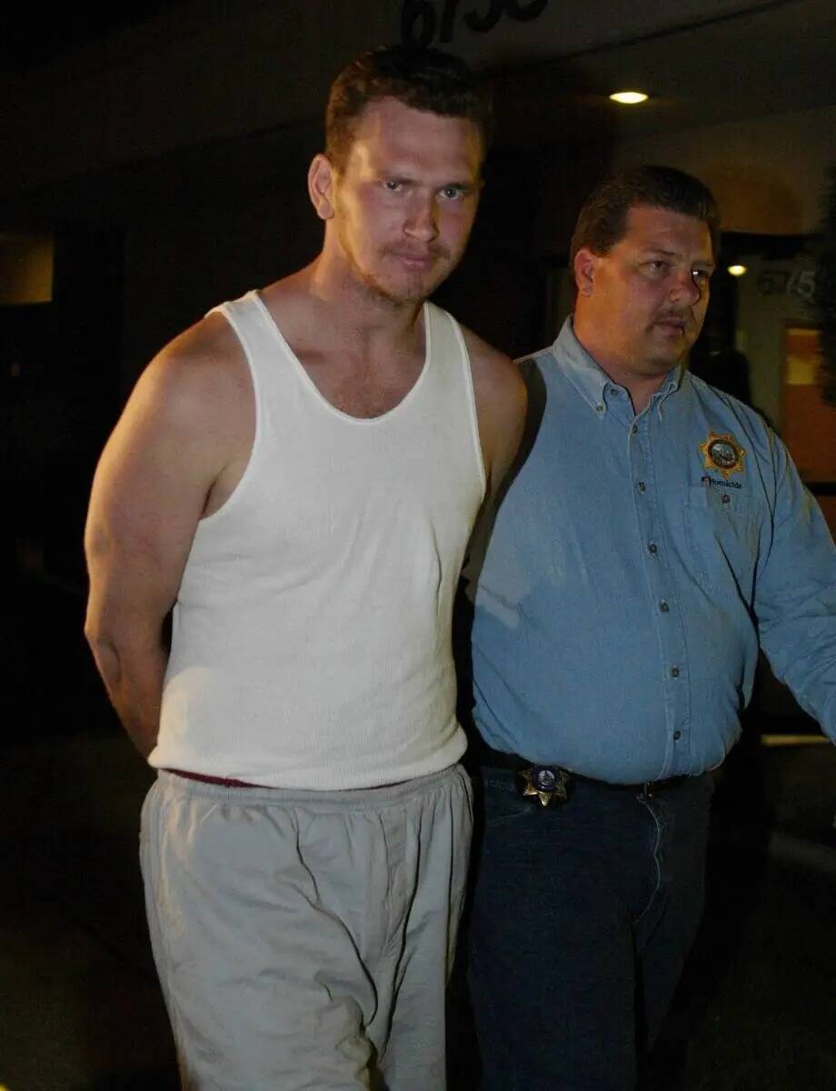Timmy "T.J." Weber en custodia en abril de 2002. (Archivo del Review-Journal)