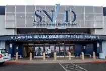 Edificio de la sede del Distrito de Salud del Sur de Nevada el jueves 9 de diciembre de 2021, e ...