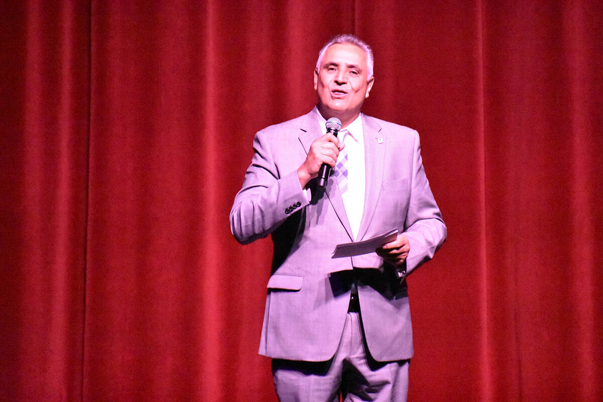 El presidente de NAIMA, Sergio Suárez, habla durante la presentación del evento "México en e ...