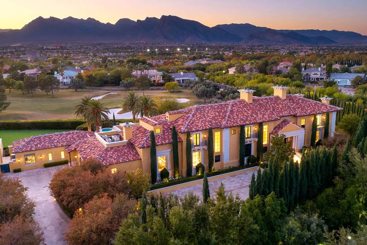 La antigua mansión de Steve Wynn en la comunidad Summerlin de Las Vegas, vista en esta foto fa ...