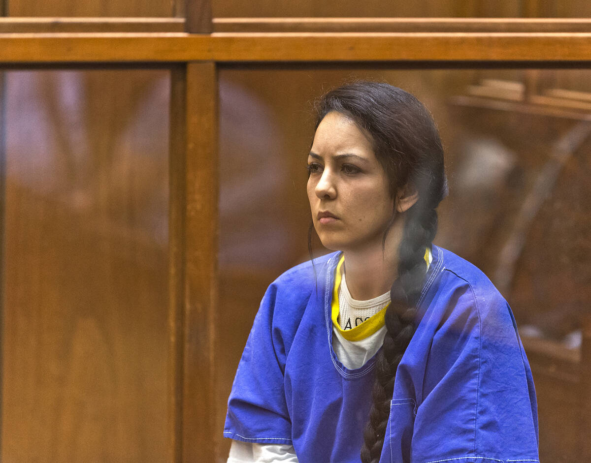 ARCHIVO - Alondra Ocampo aparece en el Tribunal Superior del Condado de Los Ángeles detrás de ...