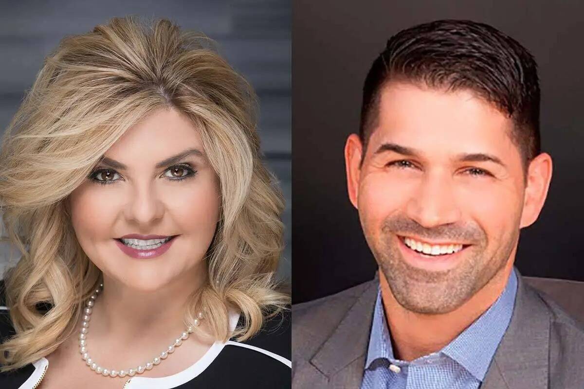 Michele Fiore y Manny Kess, candidatos republicanos a tesoreros de Nevada en las primarias de 2 ...