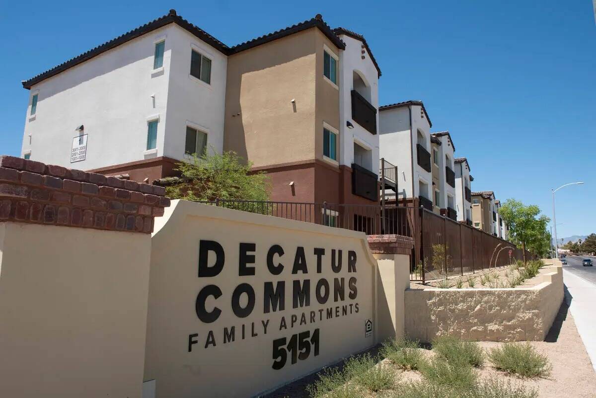 El complejo de viviendas asequibles Decatur Commons el viernes 1º de julio de 2022, en Las Veg ...