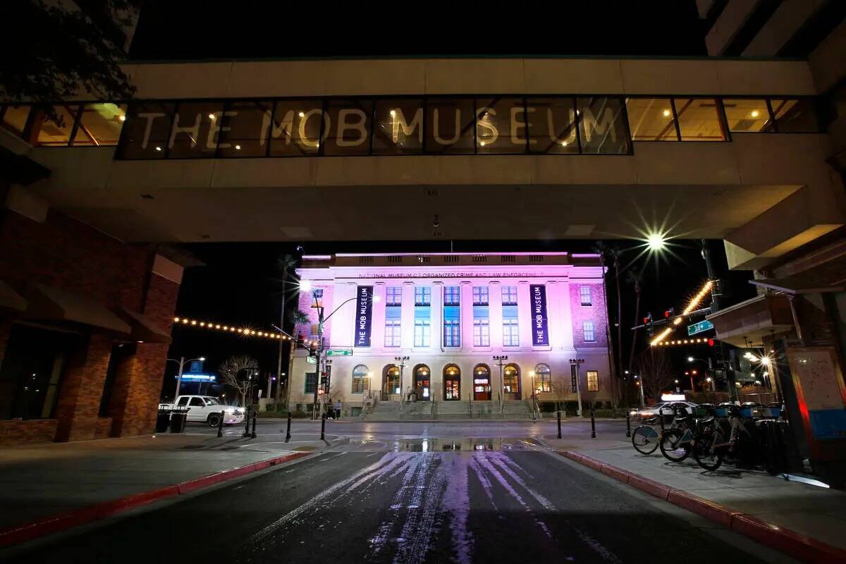 Mob Museum, el viernes 11 de febrero de 2022, en Las Vegas. (Chitose Suzuki / Las Vegas Review- ...